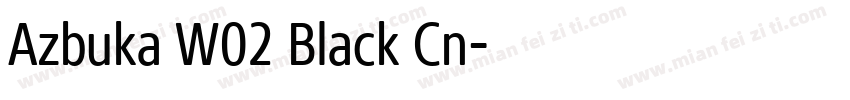 Azbuka W02 Black Cn字体转换